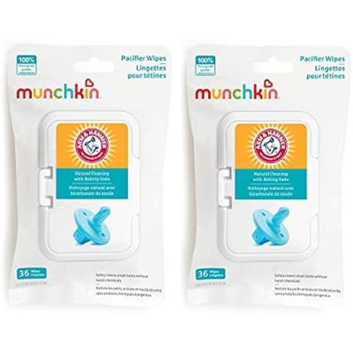 Munchkin Arm & Hammer Pacifier Wipes for Baby Essentials, 72 Count