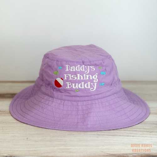 Daddy’s Fishing Buddy Bucket Hat – Personalized Baby Fishing Hat