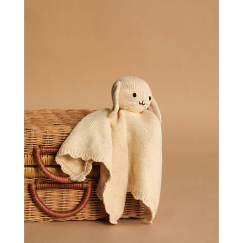Cuddle + Kind Organic Cotton Baby Bunny Lovey (Oatmeal)