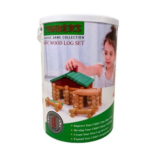 John N. Hansen Classic Game Collection - Timbers 90pc Wood Log Set