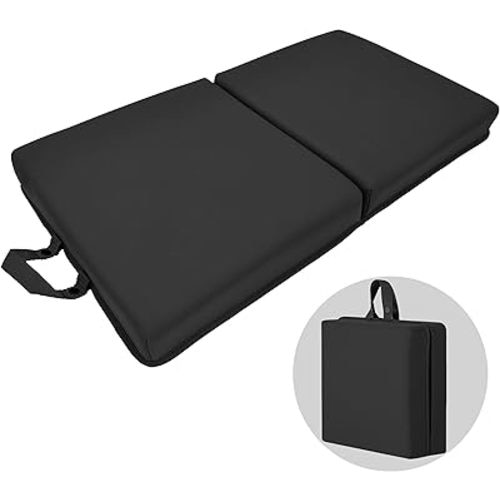 Bath Kneeler Pad, Extra Thick Kneeling Pad, Garden Kneeling pad for Women, Water Resistant Memory Foam Cushioning for Yoga, Bathing, Physical Therapy, Prayer Pillow, Black, Large