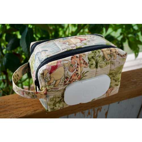 Vintage Pooh Diaper & Wipe Pouch | Diaper Pouch | Diaper Bag | Handmade | Quick Diaper Bag | Baby Shower Gift | Bag Organizer