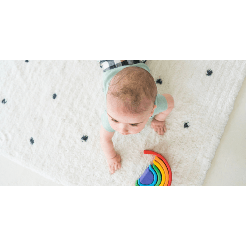 Rugs by Roo | Mosaic Washable Rug - Soft Boho Kids Accent