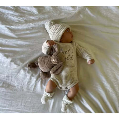 Hello world romper and beanie – Harper 'n Olive