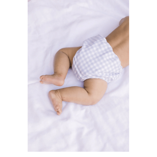 Oasis Blue Gingham Diaper Bloomer Cover | Over The Moon