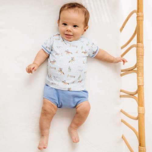 Little Wranglers Diaper Cover Set - Sky