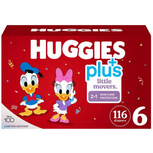 Huggies Little Movers Plus Baby Diapers Size 6 (116 Units)