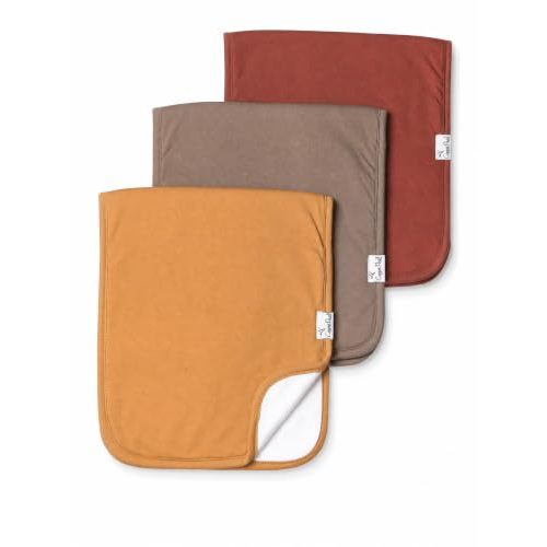 Copper Pearl Premium Baby Burp Cloths - 3-Pack Large Cotton Burp Cloths, Extra Soft Spit Up Rags with 3 Absorbent Layers, Perfect for Baby Boy and Baby Girl Gifts (21" x 10" Size, Dune Set)