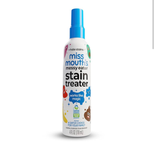 Miss Mouth's Messy Eater Stain Treater Spray - 4oz Stain Remover - Newborn & Baby Essentials - No Dry Cleaning Food, Grease, Coffee Off Laundry, Underwear, Fabric