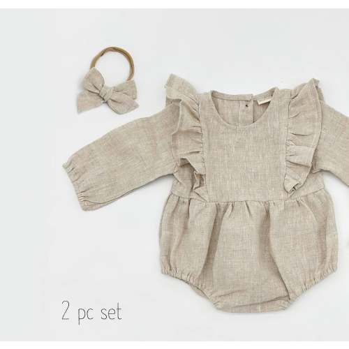 Oat Gabriella Romper Set – Olive and Cradle