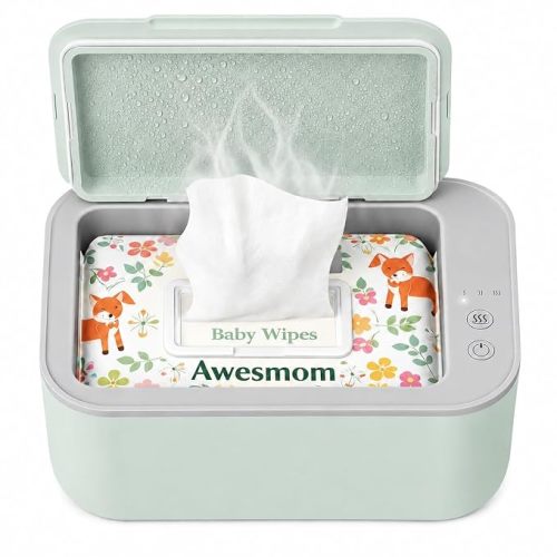 Baby Wipe Warmer, Large Capacity, 4 Temp Modes, Green