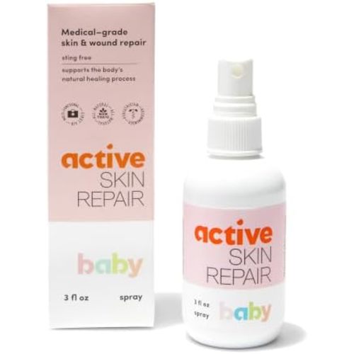 Active Skin Repair Baby First Aid Spray, Medical Grade Hypochlorous, 3 oz