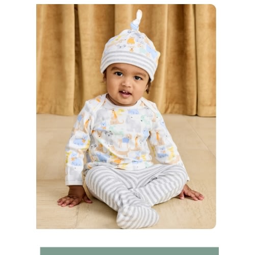 Puppy Party Footed Pant Set