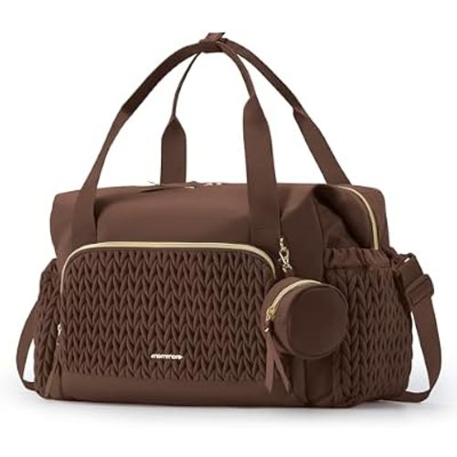 mommore Diaper Bag Tote Large Travel Baby Bag with Pacifier Case