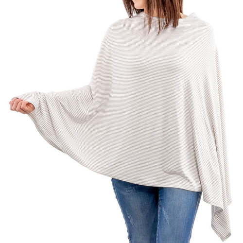Baby Nursing Cover & Nursing Poncho - Multi Use Cover for Baby Car Seat Canopy, Shopping Cart Cover, Stroller Cover, 360° Full Privacy Breastfeeding Coverage, Baby Shower Gifts for Boy&Girl
