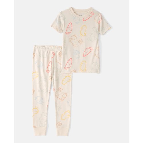 Baby Easter Bunny 100% Cotton Snug Fit 2-Piece Pajama Set - Cream | Carter's