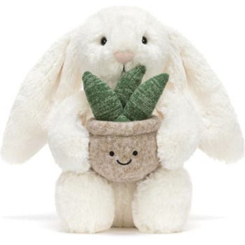 Bunny with Plant Plushie