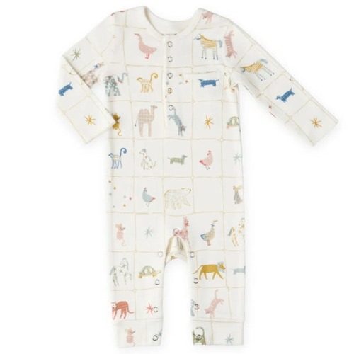 Henley Patch Pocket Romper