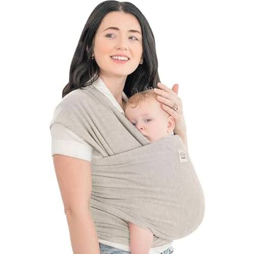 Amazon.com: KeaBabies Baby Wrap Carrier, All in 1 Original Baby Carrier, Stone Gray | Easy to Wear Newborn to Toddler Sling, Hands Free Bonding, Lightweight, Breathable Infant Wraps, Adjustable Snug Fit