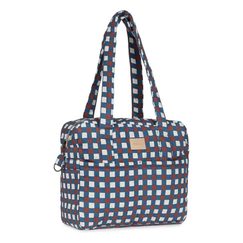 Nobodinoz - Hyde Park Mosaic diaper bag - Blue | Smallable