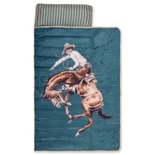 Teal Bronc Bed Roll β Cowkid Clothing Company