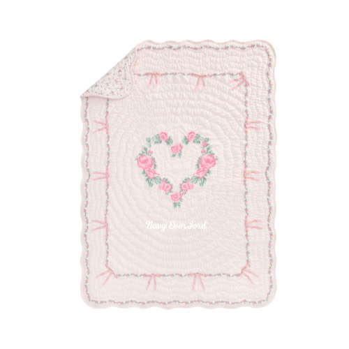LoveShackFancy Floral Heart Baby Quilt | Pottery Barn Kids
