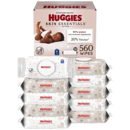 Huggies Skin Essentials Baby Wipes - 560ct -10pk