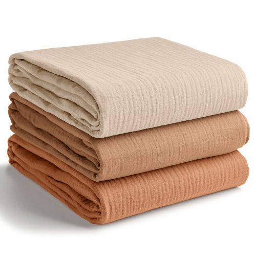 Comfy Cubs Muslin Swaddle Blankets Pack of 3 - 42" x 42" Soft Cotton Baby Blanket Set, Large Multipurpose Wraps for Newborns | Wayfair