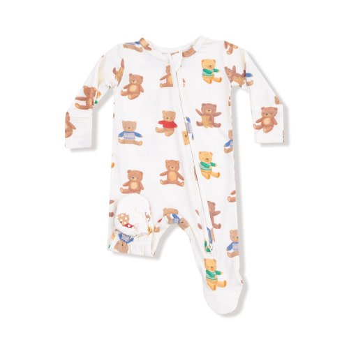 Zipper Footie Teddy Bear Collection | Indigo