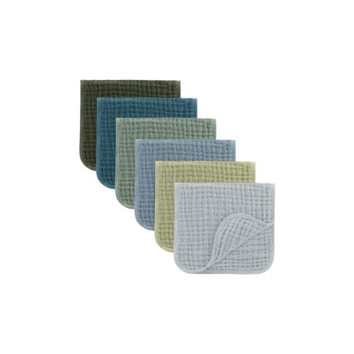 Muslin Burp Cloths - Pack of 6
