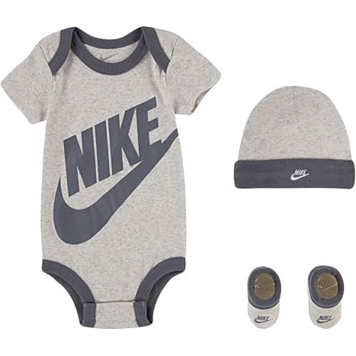 Nike Baby's Bodysuit, Hat and Booties 3 Piece Set