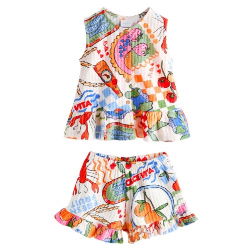 Kids' Rib Top & Shorts Set