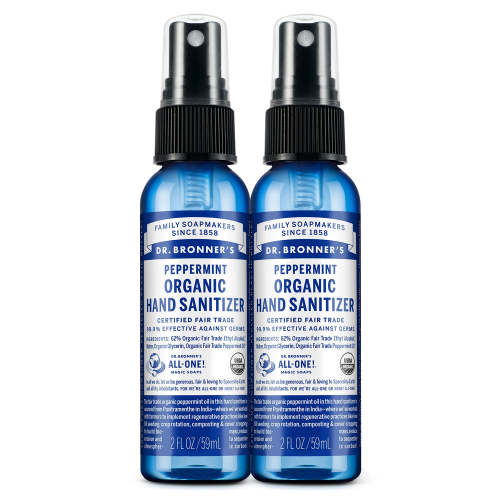 Peppermint - Hand Sanitizer 2-Pack – Dr. Bronner's