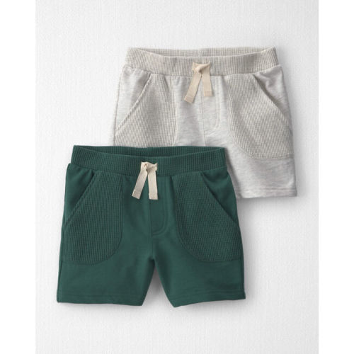 Toddler 2-Pack French Terry Shorts Made with Organic Cotton - Little Planet | Carter's
