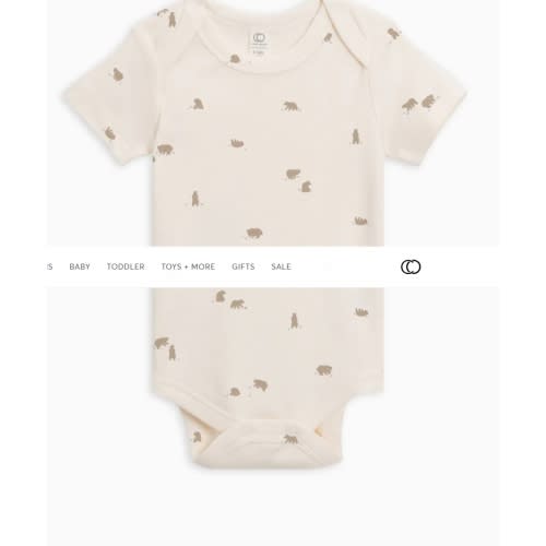 Organic Cotton Baby Afton Bodysuit