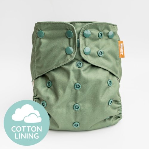 Sprout - Cloud - Essential Pocket Diaper - 100% Cotton Lining - One Si – Kinder Cloth Diaper Co.
