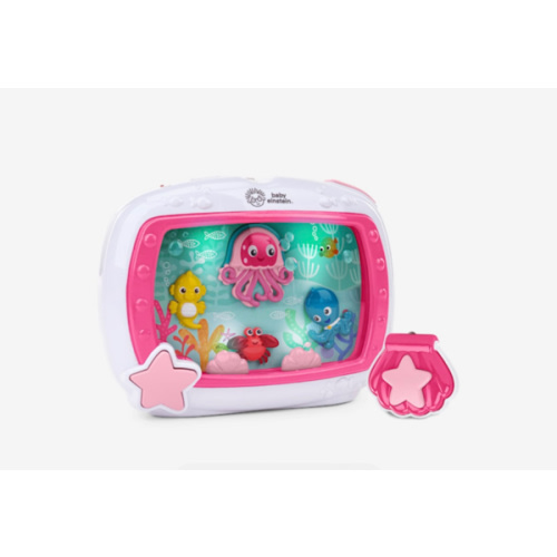 Baby Einstein Sea Dreams Soother Musical Crib Toy and Sound Machine, Pink, Newborn and up