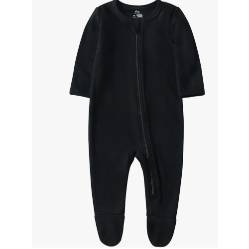 O2 BABY Baby Boys Girls Organic Cotton Zip-Front Sleeper Pajamas, Footed Sleep 'n Play