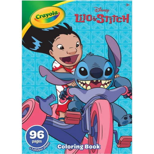 Crayola Lilo & Stitch Coloring Book, 96 Pages, With Stitch Stickers, Screen Free Activity, Art Supplies, Gifts for Kids, Ages 3+
