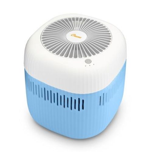 Crane Cool Mist Evaporative Humidifier, 0.5 Gal Top Fill, UV Light, Wick Filter, Dishwasher Safe Tank, Quiet, 3 Speeds, Blue/White