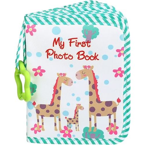 Toddmomy Album photo de bébé en tissu doux avec miroir – Livre souvenir de développement sensoriel – Cadeau de première année pour nouveau-nés, tout-petits