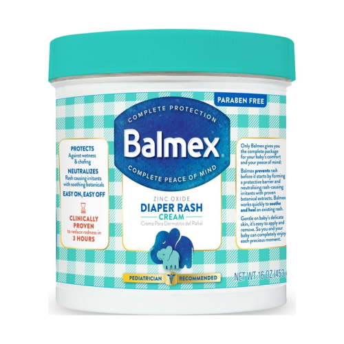 Balmex 16 oz Diaper Rash Cream, Complete Protection for Sensitive Baby Skin with Zinc Oxide