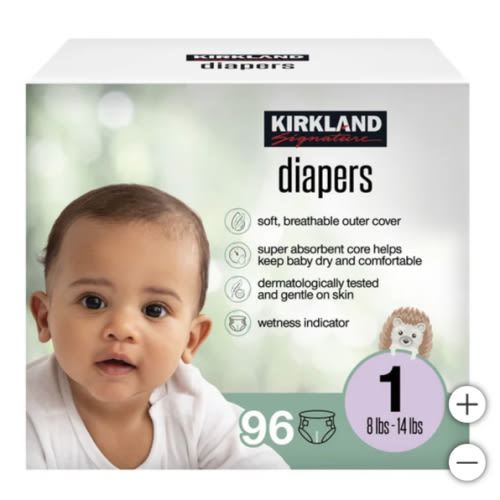 Kirkland Signature Diapers (ANY SIZE 1-4) 96-count&nbsp;| Costco