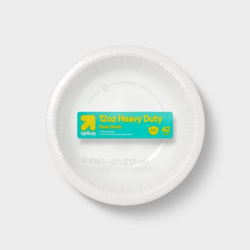 White Paper Bowl - 42ct/12oz - up&up™