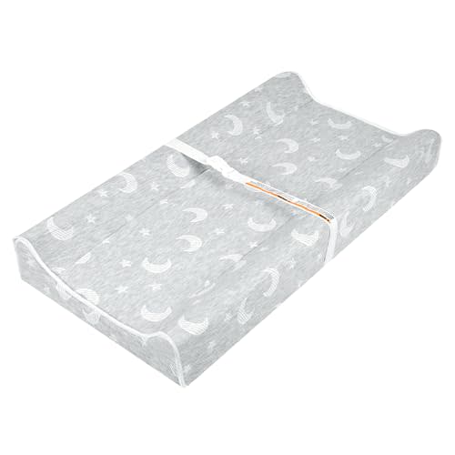 BBjixiang Baby Diaper Changing Table Pad, Contour Changing Pad for Dresser Top, Waterproof & Non-Slip, Includes a Cozy & Breathable & Washable Cover