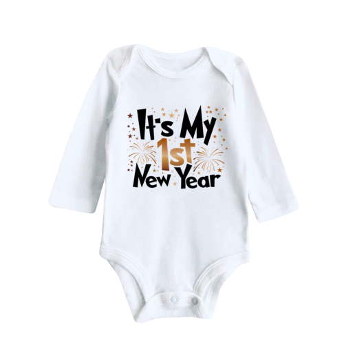 Akiihool Long Sleeve Bodysuit Baby Baby Bodysuit Long Sleeve Cotton Onsies Boy Girl (White,0-3 Months)
