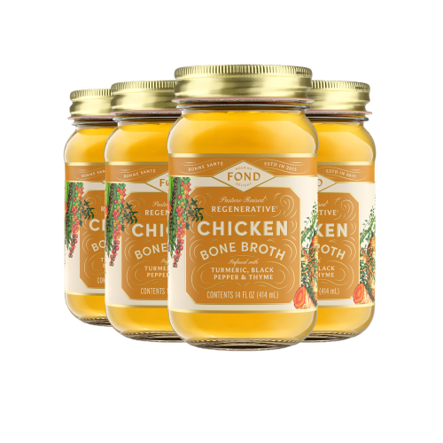 Chicken Bone Broth - Turmeric & Black Pepper – FOND Bone Broth Tonics