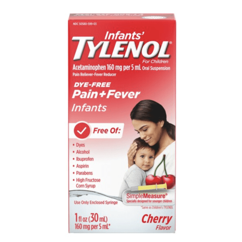 Infants' Tylenol Dye-Free Simple Measure Acetaminophen Oral Suspension, Cherry , 1 Ounce - CVS Pharmacy