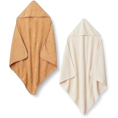 Amazon Essentials x Sofia Grainge Unisex Babies' Hooded Bath Towel, Pack of 2