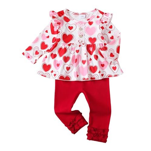 Baby Girl Clothes Toddler Girl Outfits Ruffle Shirt Pants Cute Infant Outfit Set Baby Girl Fall Winter Clothes